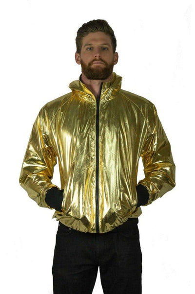mens gold jacket from Love Khaos Streetwear brand